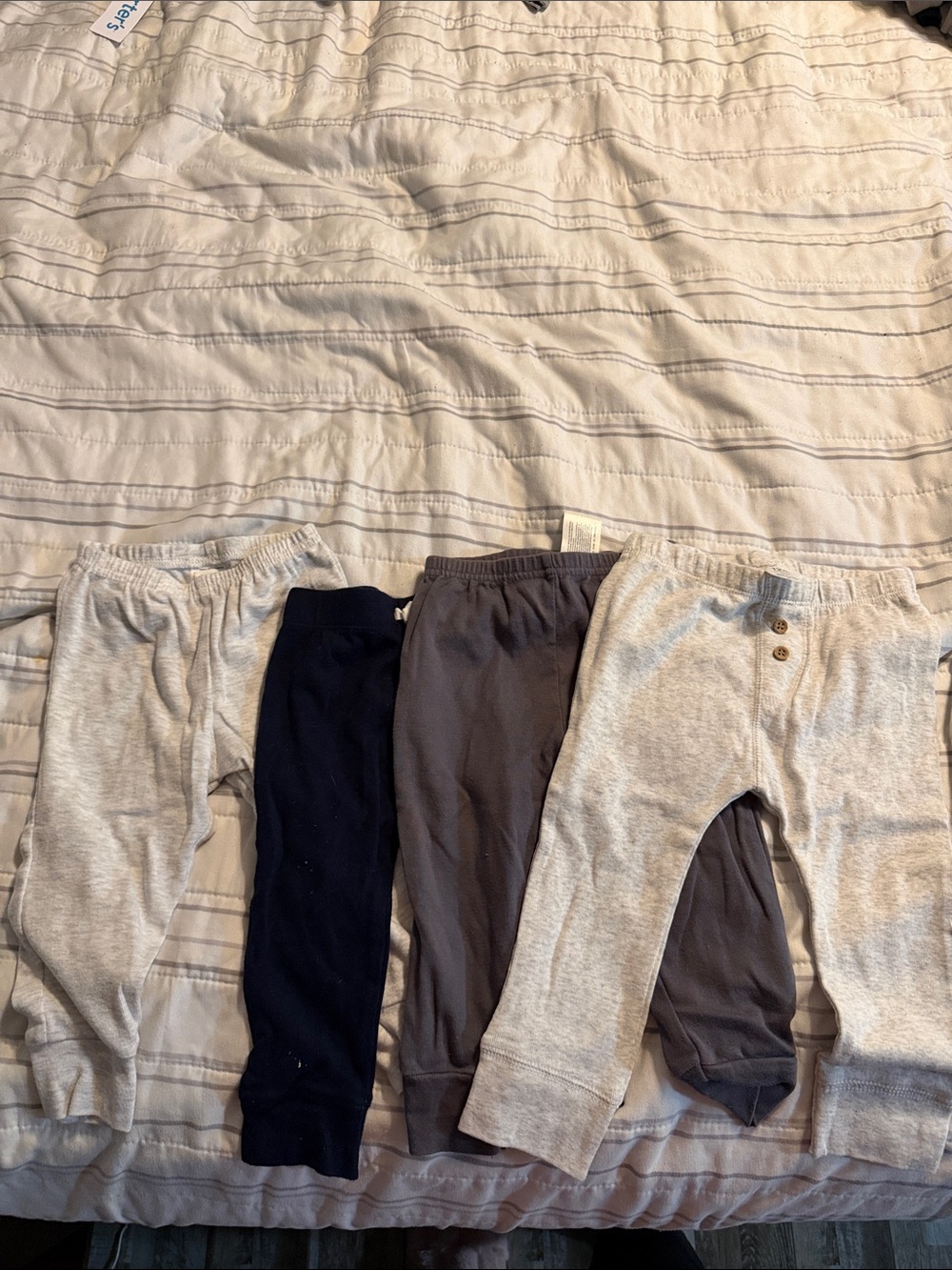 Carter's Kids Leggings & Jogger Set - Light Gray, Navy, Charcoal